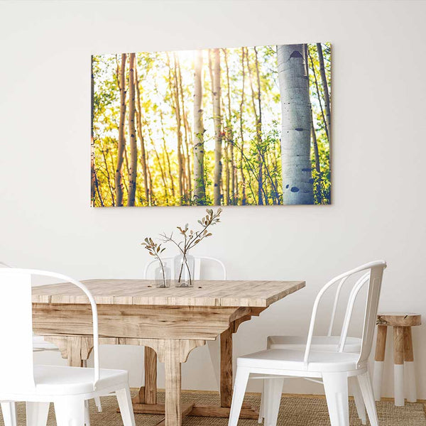 Aspen Landscape Original Painting, Wall Art Painting, landscape cheapest original painting, tree landscape, Aspens painting, hiking trail painting