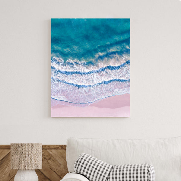 Pink Shores - Beach Canvas Art by Richard Podgurski Jr. | Art Bloom ...