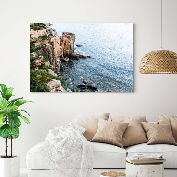 The Cliff - Coastal Canvas Wall Art by The Caviness Collective | Art ...